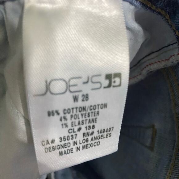Joe’s Jeans Distressed Denim Size 28 Cuffed Skinny - Picture 6 of 9